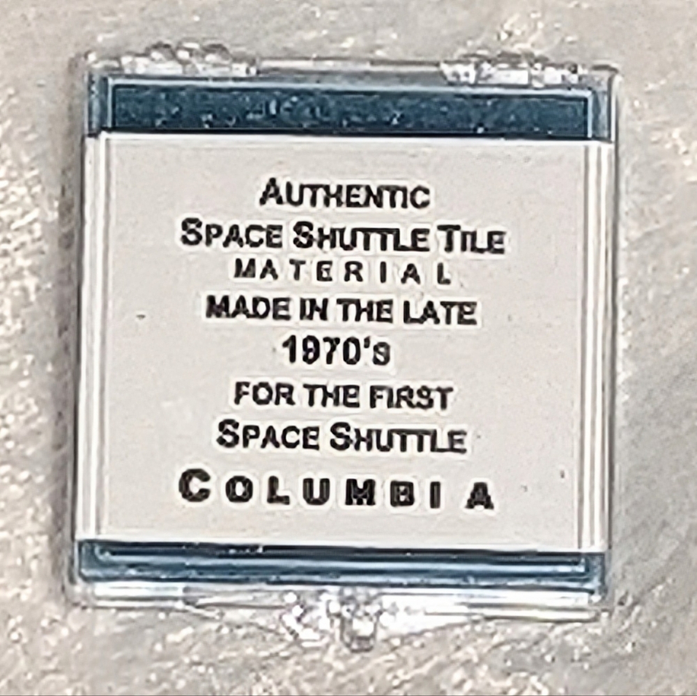 Columbia Space Shuttle Tile Late 1970s